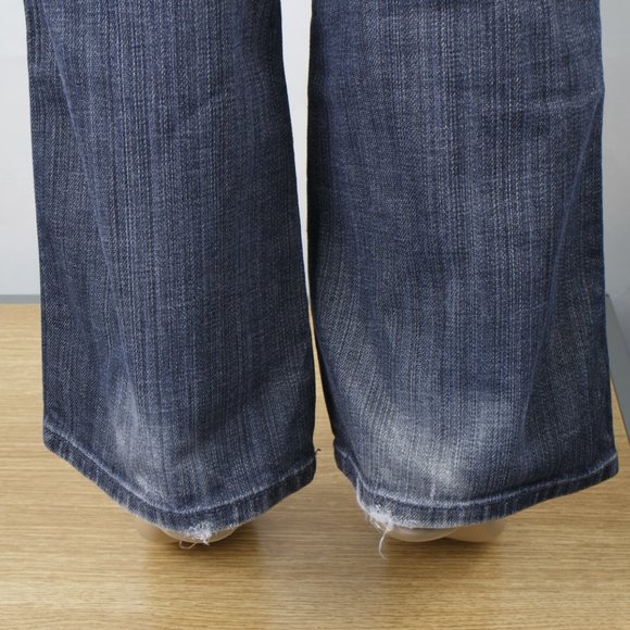 7 For All Mankind Carol Boot 26 (27 X 32 Women's Denim Jeans Medium Wash USA - Picture 9 of 13